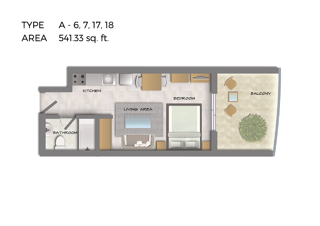 Studio Type A-6, 7, 17, 18